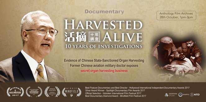 Harvested Alive: The Ten-Year of Investigation - Plakáty