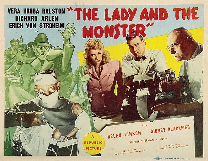 The Lady and the Monster - Plakáty