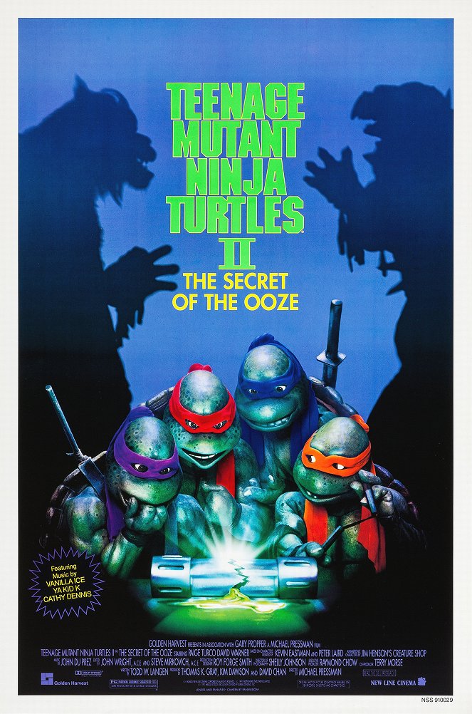 Želví nindžové 2: Tajemství kapaliny - Plakáty
