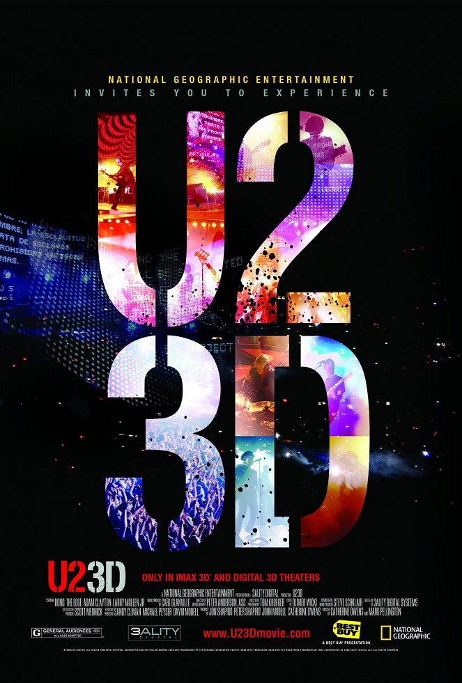 U2 3D - Plakáty