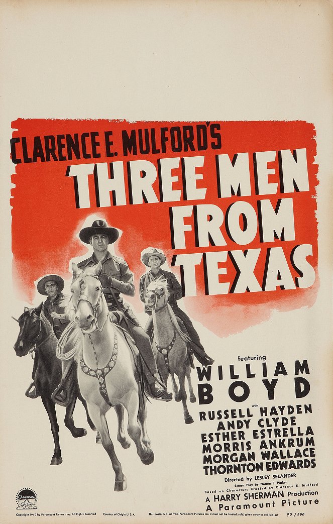 Tři muži z Texasu - Plakáty