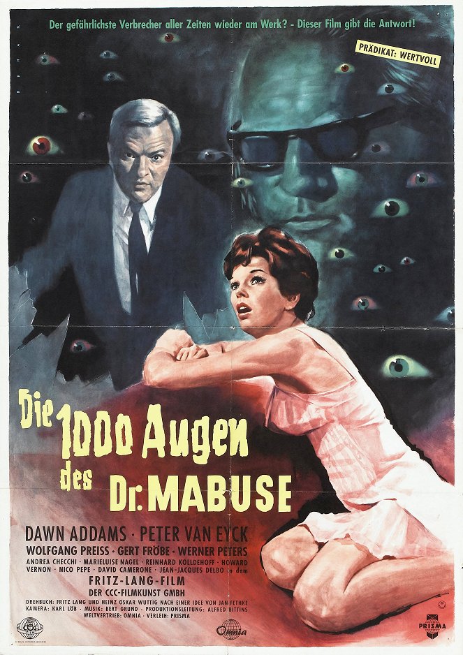 Die 1000 Augen des Dr. Mabuse - Plakáty