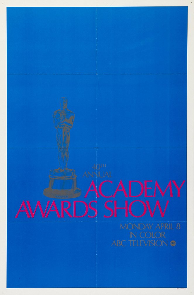 The 40th Annual Academy Awards - Plagáty