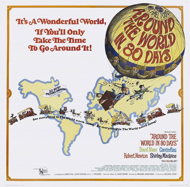 Cesta kolem světa za osmdesát dní - Plakáty