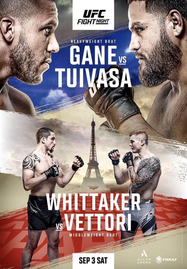 UFC Fight Night: Gane vs. Tuivasa - Plakáty