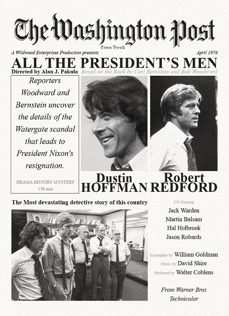 Fan Poster - All The president's Men