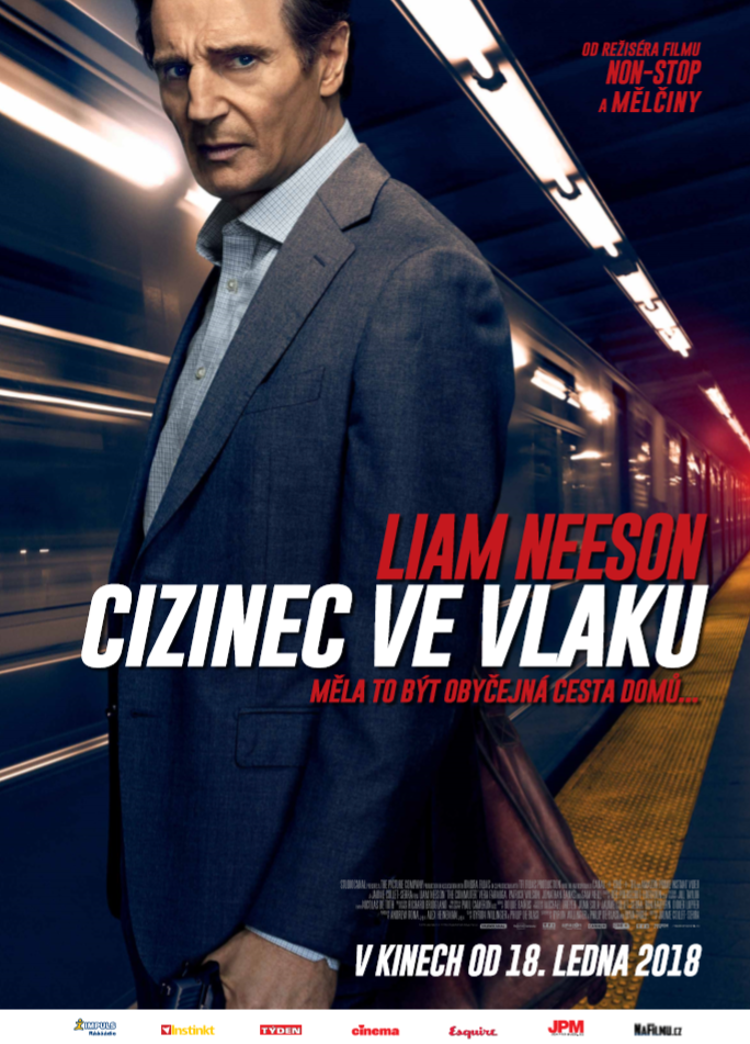 Cizinec ve vlaku poster