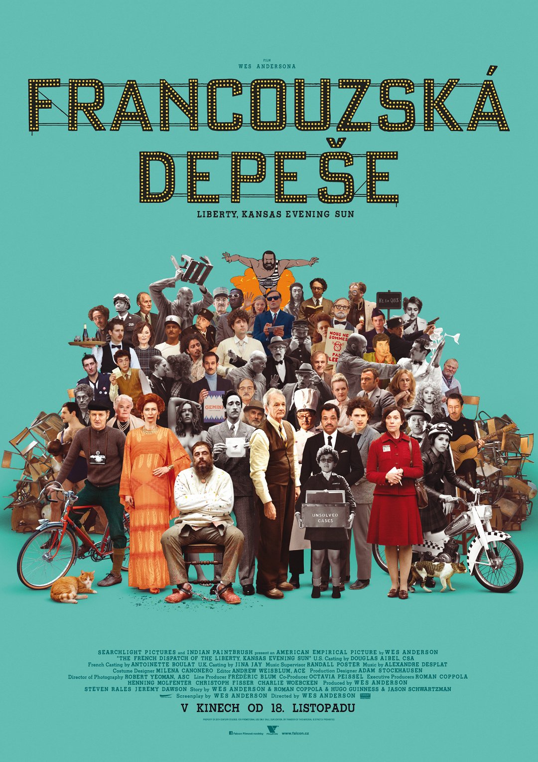 Francouzská depeše Liberty, Kansas Evening Sun poster