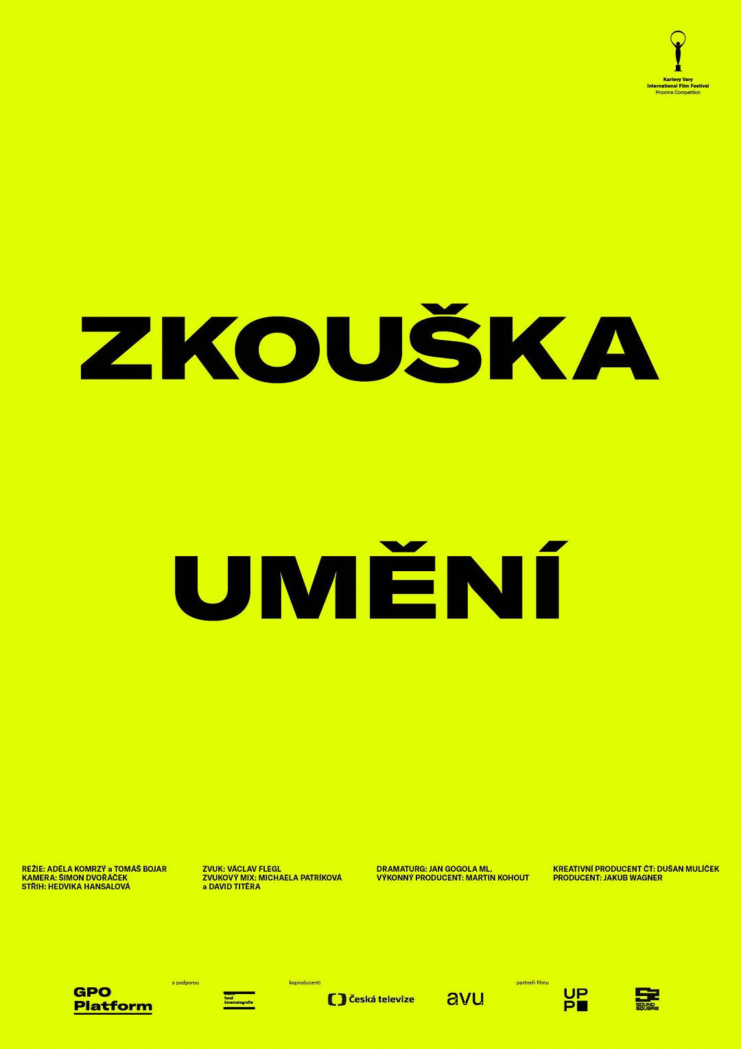 Zkouška umění poster