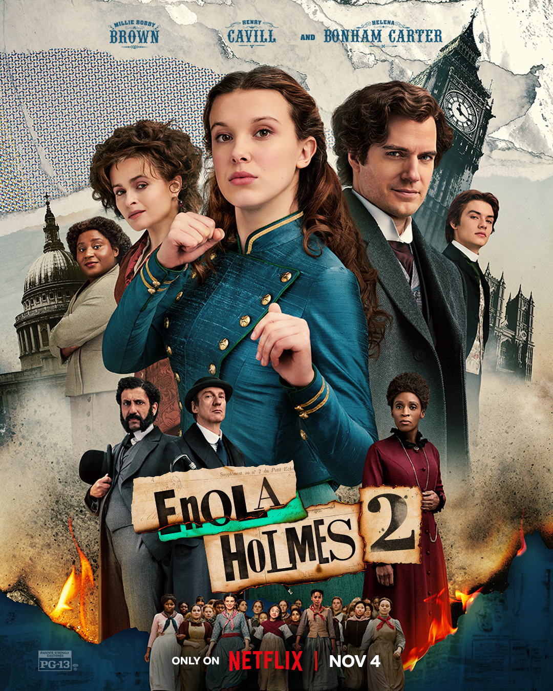 Enola Holmesová 2 poster