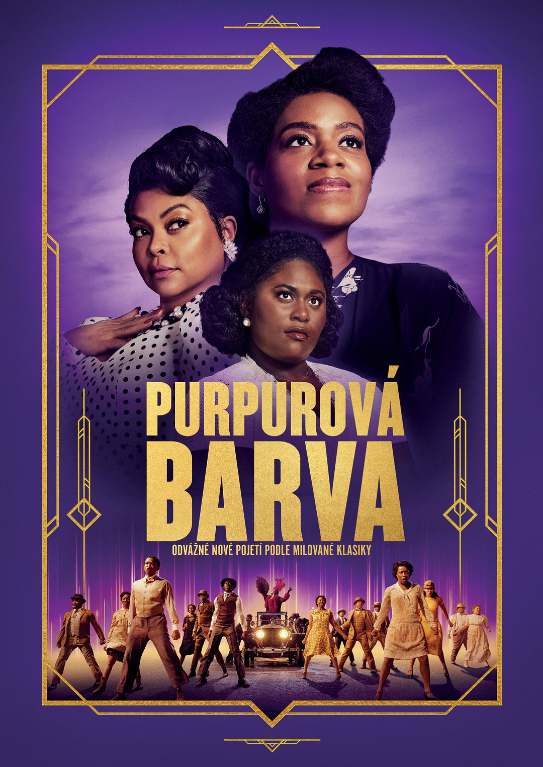 Purpurová barva poster