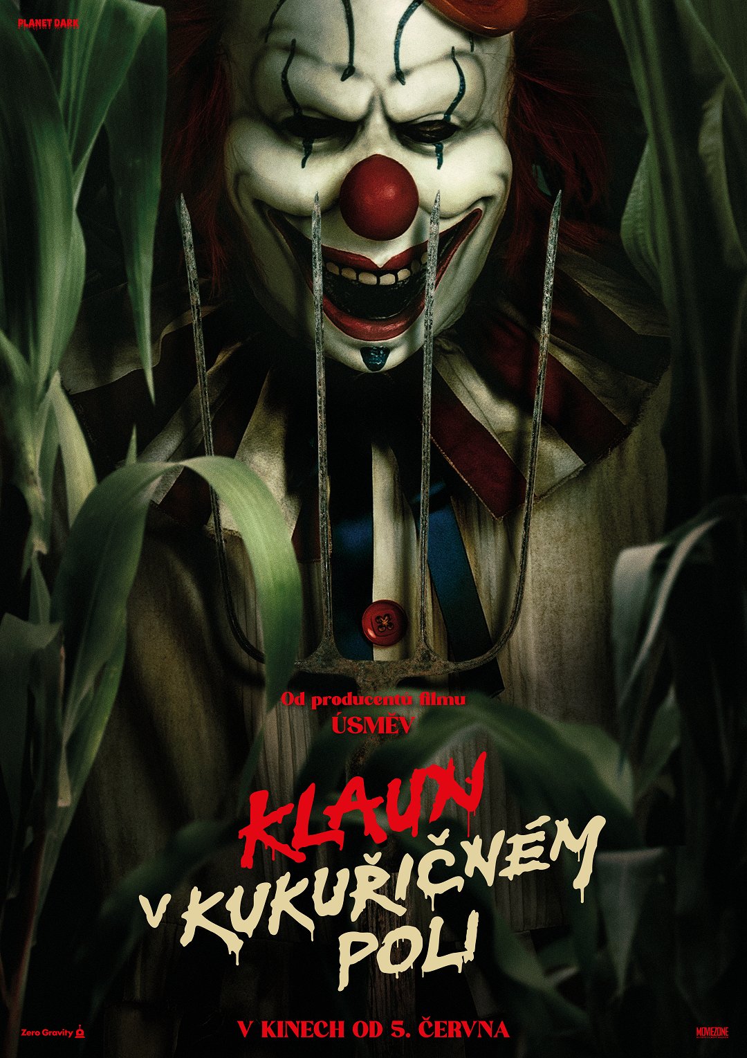 Klaun v kukuřičném poli poster