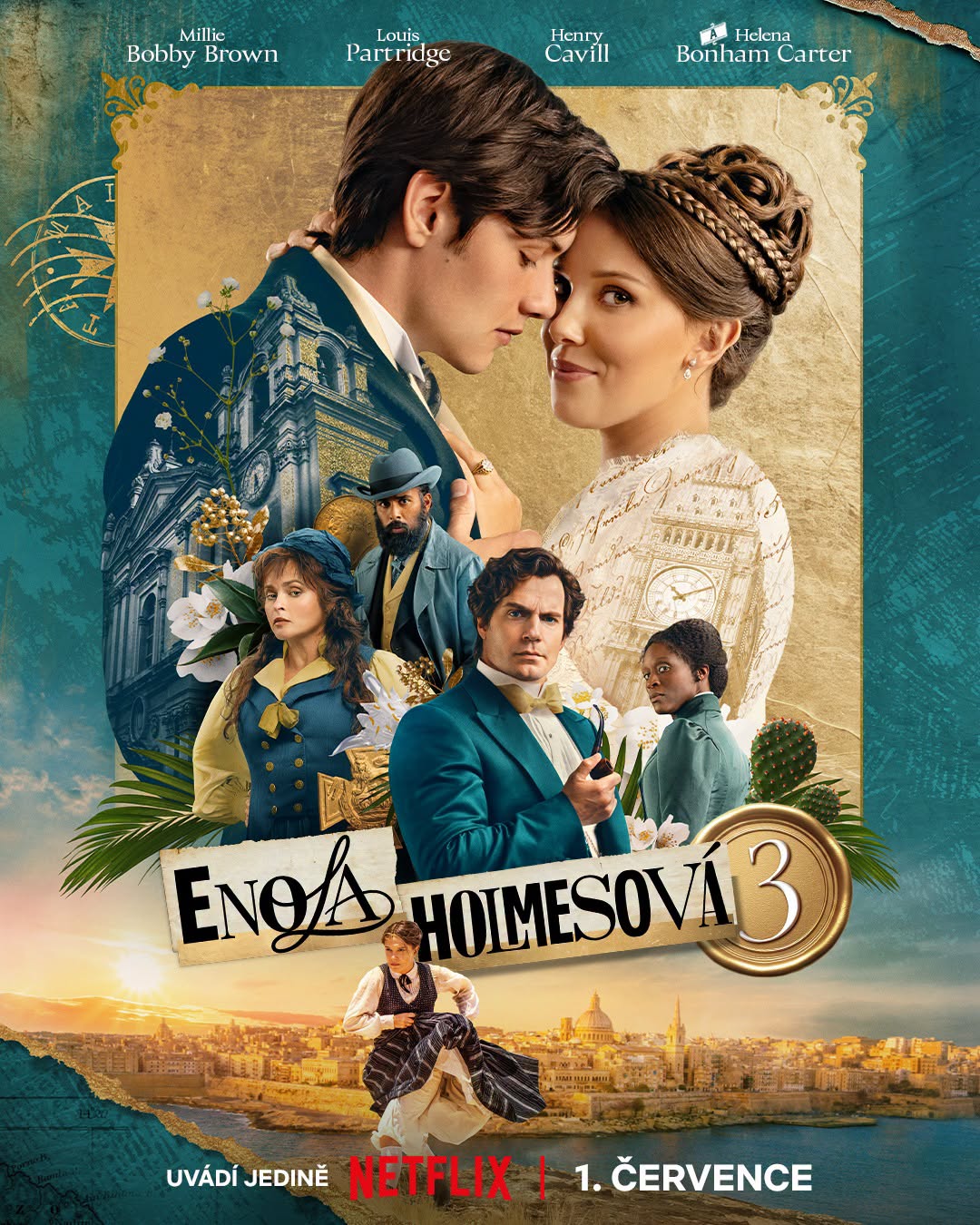 Enola Holmesová 3 poster