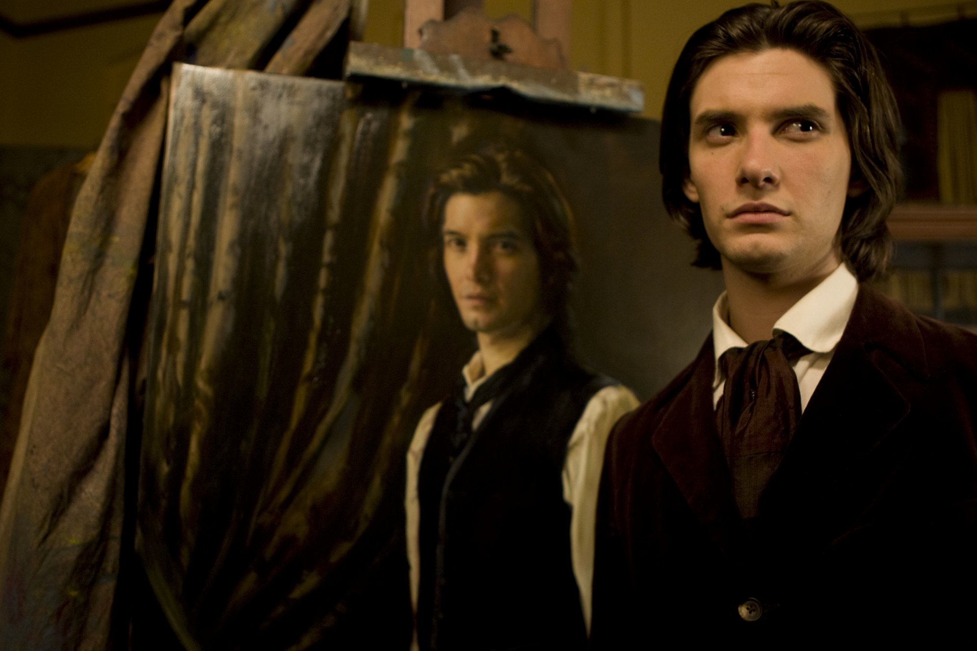 The picture of dorian gray. Бен Барнс Дориан грей. Оскар Уайльд портрет Дориана 2009. Портрет Дориана Грея Бэзил и Дориан грей. Бэзил из Дориана Грея.