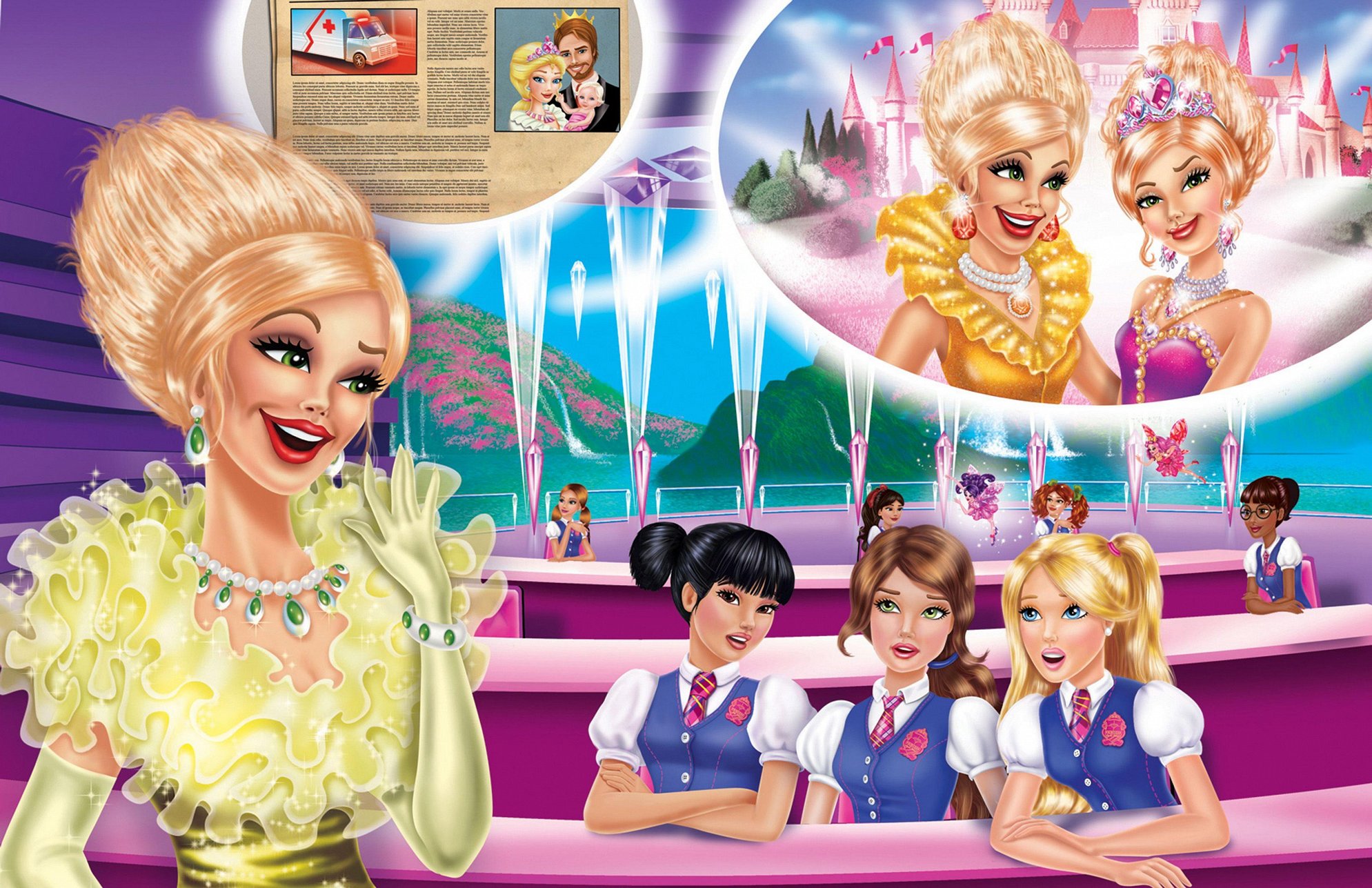 Академия принцесс читать. Барби Академия принцесс. Barbie Академия принцесс 2. Игры Барби Академия принцесс. Барби Академия принцесс директриса.