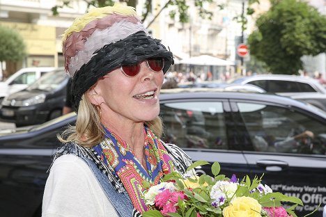 Arrival at the Karlovy Vary International Film Festival on July 7, 2017 - Trudie Styler - Events