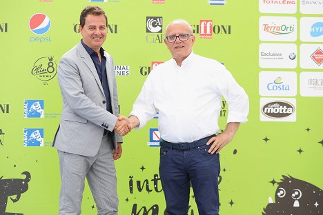 Iginio Straffi and Claudio Gubitosi attend Giffoni Film Festival 2017 on July 16, 2017 in Giffoni Valle Piana, Italy - Iginio Straffi - Tapahtumista