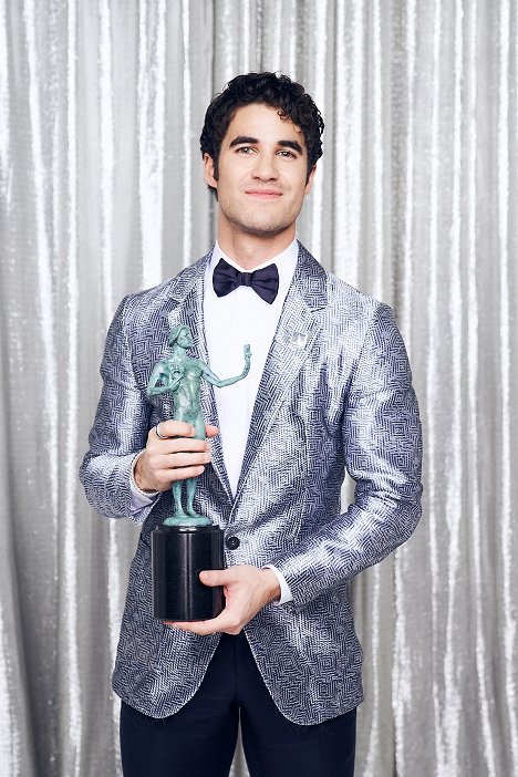 Darren Criss, winner of Outstanding Performance by a Male Actor in a Miniseries or Television Movie in 'The Assassination of Gianni Versace: American Crime Story', poses in the Winner's Gallery during the 25th Annual Screen Actors Guild Awards at The Shrine Auditorium on January 27, 2019 in Los Angeles, California - Darren Criss - Events