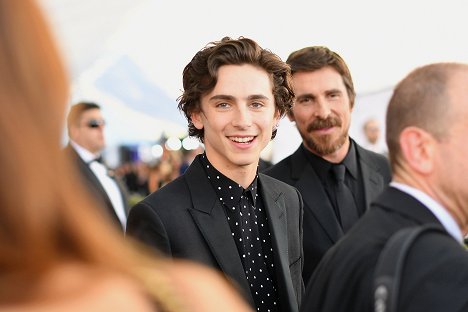 Timothee Chalamet and Christian Bale attend the 25th Annual Screen Actors Guild Awards at The Shrine Auditorium on January 27, 2019 in Los Angeles, California - Timothée Chalamet, Christian Bale - Rendezvények