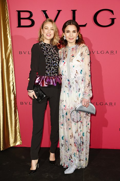 Caro Cult and Nadine Warmuth during the Bulgari party with the motto #Starsinbulgari on February 7, 2019 in Berlin, Germany - Caro Cult, Nadine Warmuth - Tapahtumista
