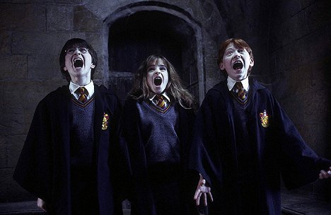 Daniel Radcliffe, Emma Watson, Rupert Grint - Harry Potter a Kámen mudrců - Z filmu