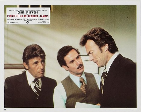 Harry Guardino, Bradford Dillman, Clint Eastwood - Harry - O Implacável - Cartões lobby