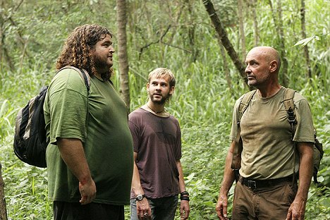 Jorge Garcia, Dominic Monaghan, Terry O'Quinn - Lost - Van film