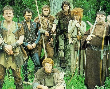 Ray Winstone, Mark Ryan, Peter Llewellyn Williams, Michael Praed, Judi Trott, Phil Rose - Robin Hood and the Sorcerer - Film