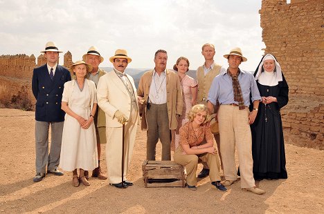 Christian McKay, Angela Pleasence, Paul Freeman, David Suchet, Tim Curry, Emma Cunniffe, Christina Cole, Mark Gatiss, John Hannah, Beth Goddard - Hercule Poirot - Rendez-vous avec la mort - Promo