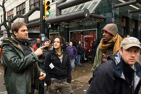 Stuart Townsend, Michelle Rodriguez, André Benjamin - Batalla en Seattle - Del rodaje