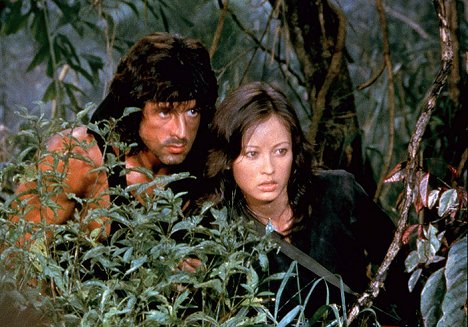 Sylvester Stallone, Julia Nickson - Rambo II - Filmfotos