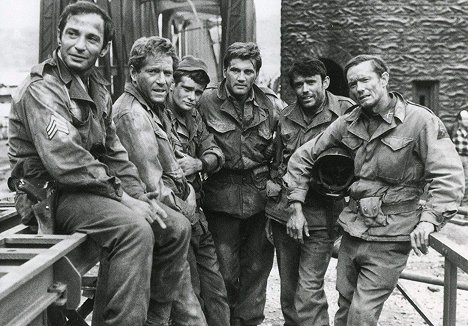 Ben Gazzara, Bo Hopkins, Steve Sandor, Matt Clark, George Segal - A Ponte da Remagen - De filmagens