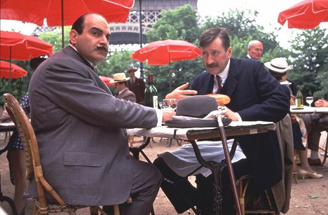 David Suchet, Philip Jackson - Agatha Christie: Poirot - Death in the Clouds - Photos