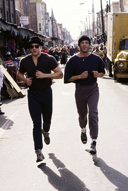 Tommy Morrison, Sylvester Stallone - Rocky V - Filmfotos