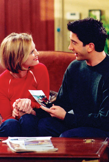 Bonnie Somerville, David Schwimmer - Friends - The One with Ross's Step Forward - Photos