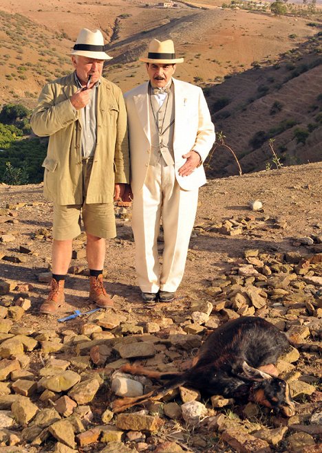 Paul Freeman, David Suchet - Agatha Christie: Poirot - Appointment with Death - Photos