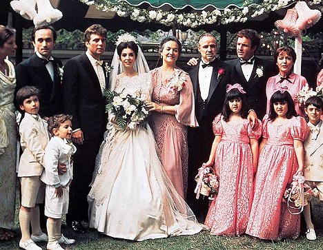 John Cazale, Gianni Russo, Talia Shire, Morgana King, Marlon Brando, James Caan - The Godfather - Photos