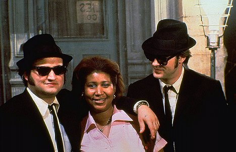 John Belushi, Aretha Franklin, Dan Aykroyd - Blues Brothers - Filmfotos