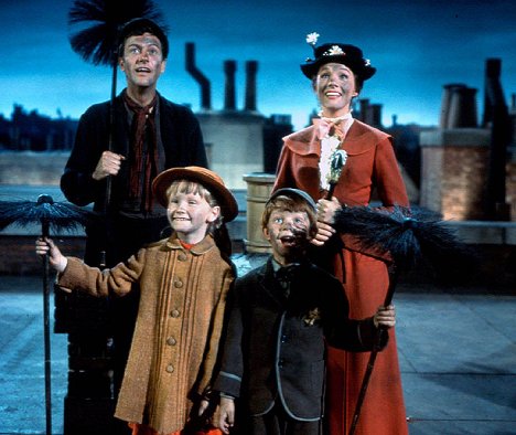 Dick Van Dyke, Karen Dotrice, Matthew Garber, Julie Andrews - Mary Poppins - Filmfotos