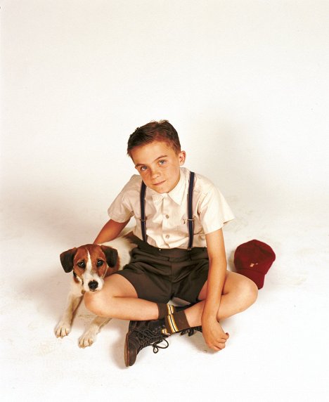 Hund Enzo, Frankie Muniz - Mein Hund Skip - Werbefoto