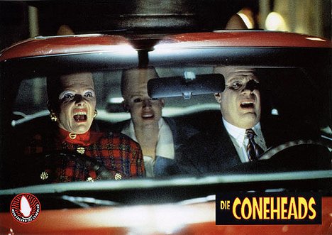 Jane Curtin, Michelle Burke, Dan Aykroyd - Die Coneheads - Lobbykarten