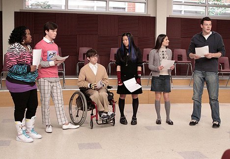 Amber Riley, Chris Colfer, Kevin McHale, Jenna Ushkowitz, Lea Michele, Cory Monteith - Glee - Film