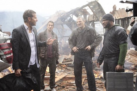 Bradley Cooper, Sharlto Copley, Liam Neeson, Quinton 'Rampage' Jackson - Das A-Team - Der Film - Dreharbeiten