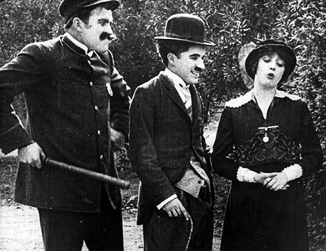 Mack Swain, Charlie Chaplin, Mabel Normand - Getting Acquainted - Filmfotos