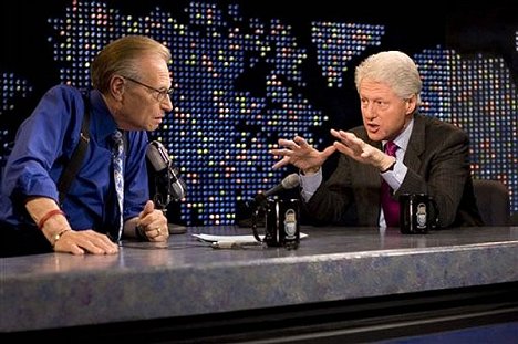 Larry King, Bill Clinton - Larry King Live - Photos