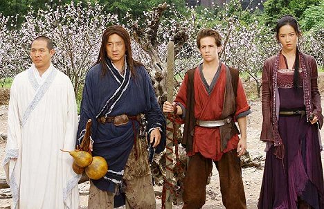 Jet Li, Jackie Chan, Michael Angarano, Crystal Liu - El reino prohibido - De la película