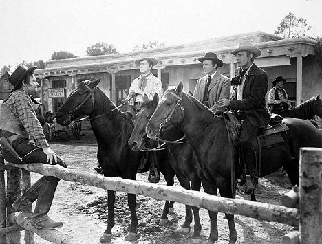 Robert Young, Dean Jagger, Randolph Scott - Western Union - Filmfotók