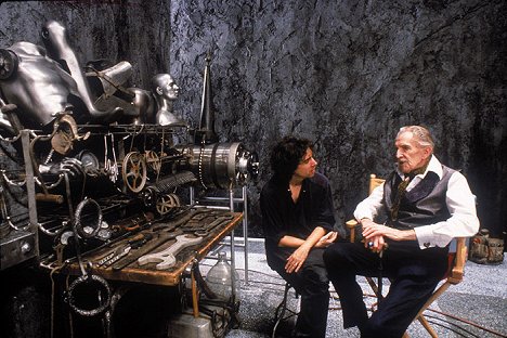 Tim Burton, Vincent Price - Edward Scissorhands - Van de set