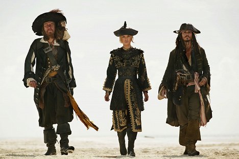 Geoffrey Rush, Keira Knightley, Johnny Depp - Piráti z Karibiku: Na konci světa - Z filmu
