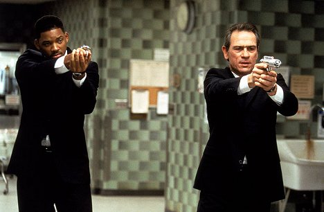 Will Smith, Tommy Lee Jones - Men in Black - Sötét zsaruk - Filmfotók